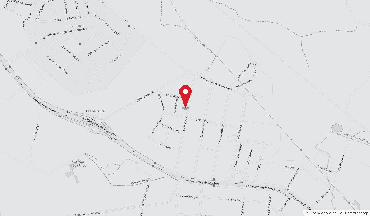 Mapa: Vending Segunda Mano en C. Cieza, 13, 30500 Molina de Segura (Murcia)